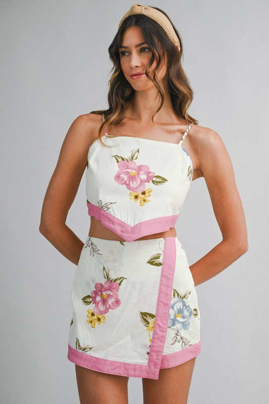 Love Note Bow Tie Crop Top