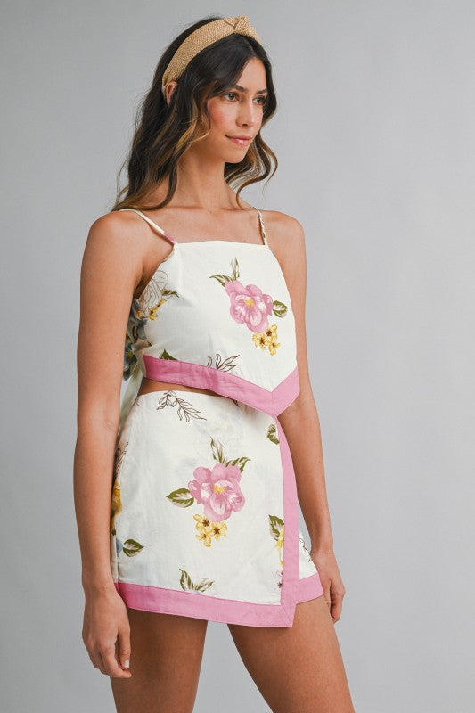 Love Note Bow Tie Crop Top