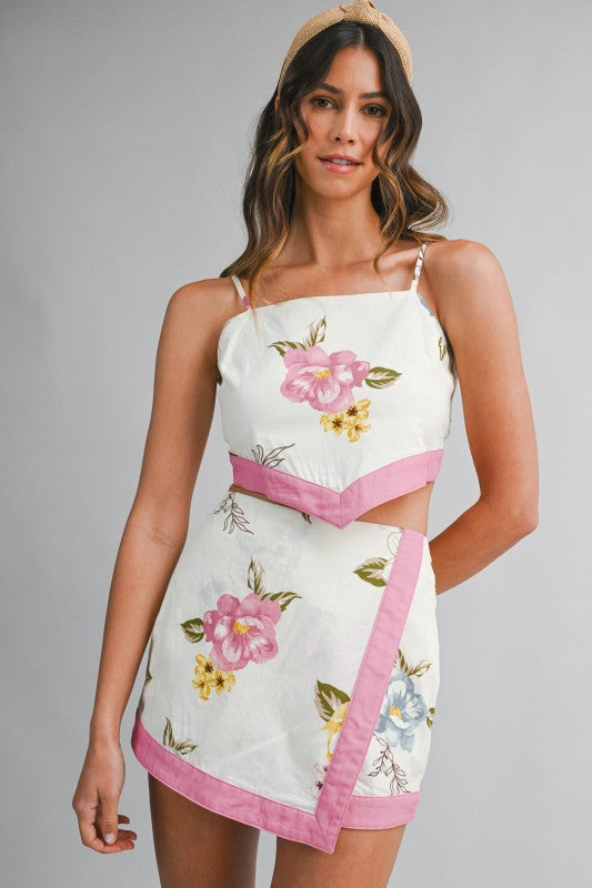 Love Note Bow Tie Crop Top