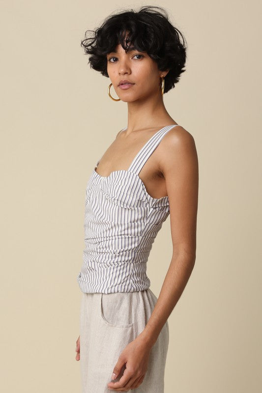 The Portofino Pinstripe Top