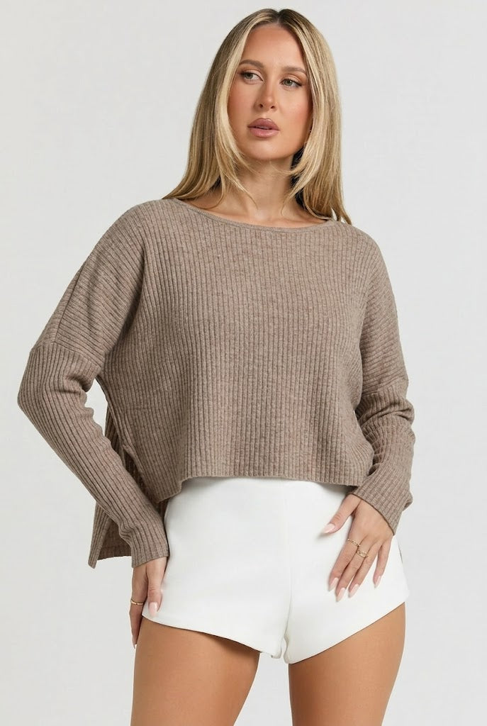Cozy Intentions Ribbed Sweater