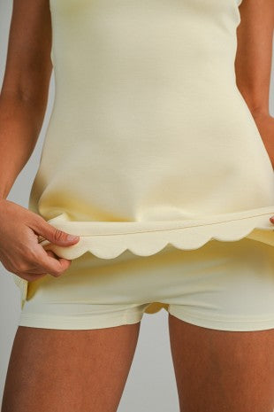 Country Club Scallop Mini Dress