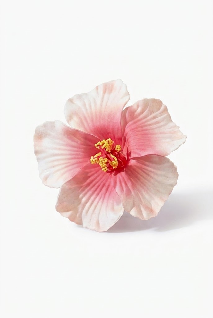 Hibiscus Sunset Flower Hair Clip