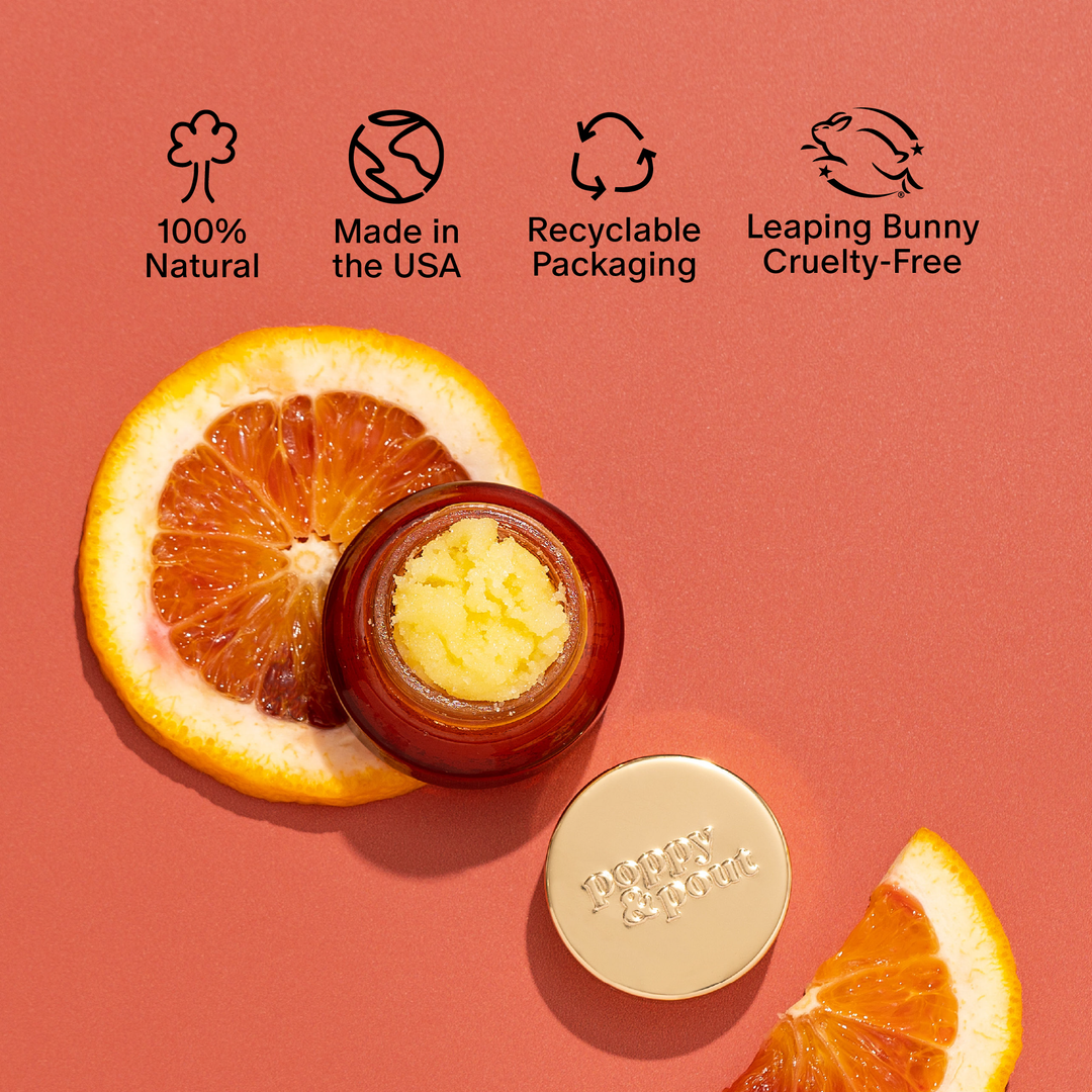 Poppy & Pout Blood Orange Mint Lip Scrub