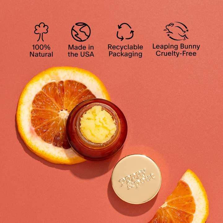 Poppy & Pout Blood Orange Mint Lip Scrub