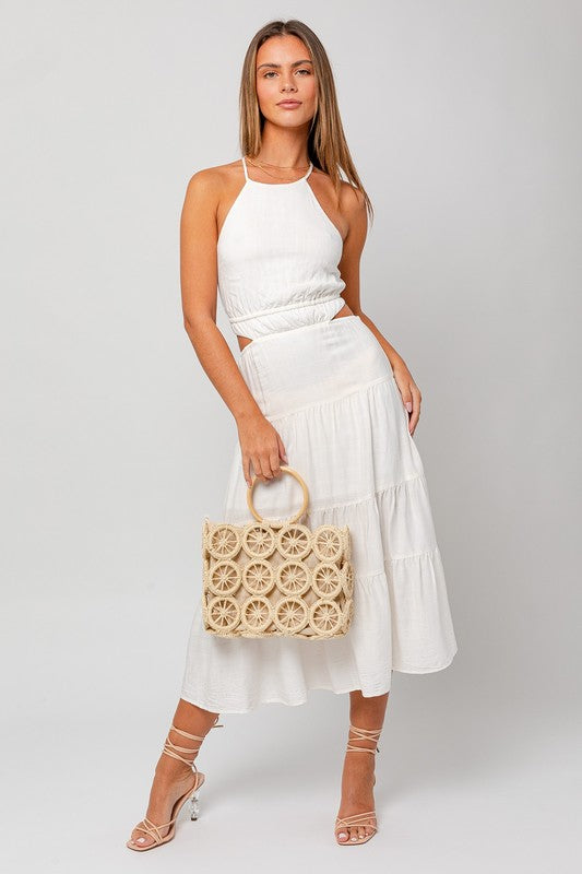 Slice Of Summer Circle Woven Straw Tote - Final Sale