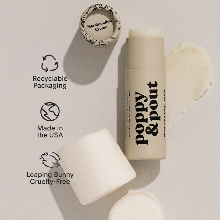 Poppy & Pout Marshmallow Creme Lip Balm