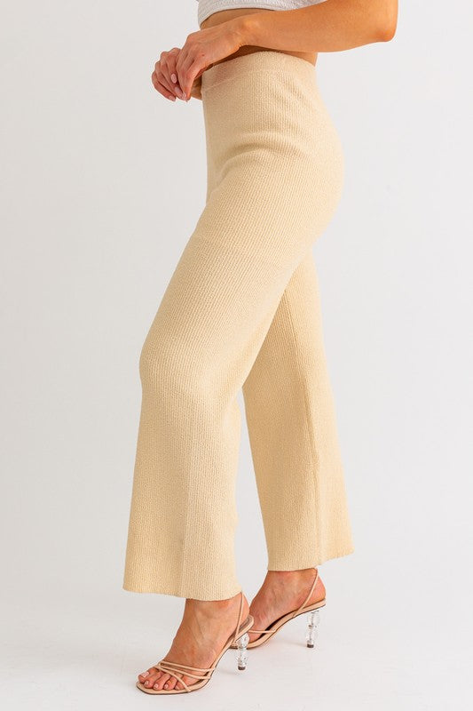 Local Charm Cropped Knit Pants - Final Sale