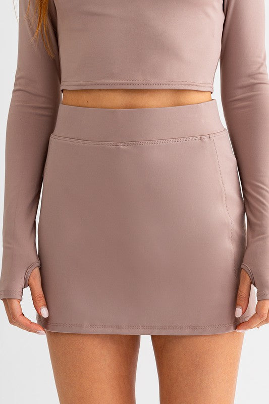 Ace Stride High Waist Mini Tennis Skort