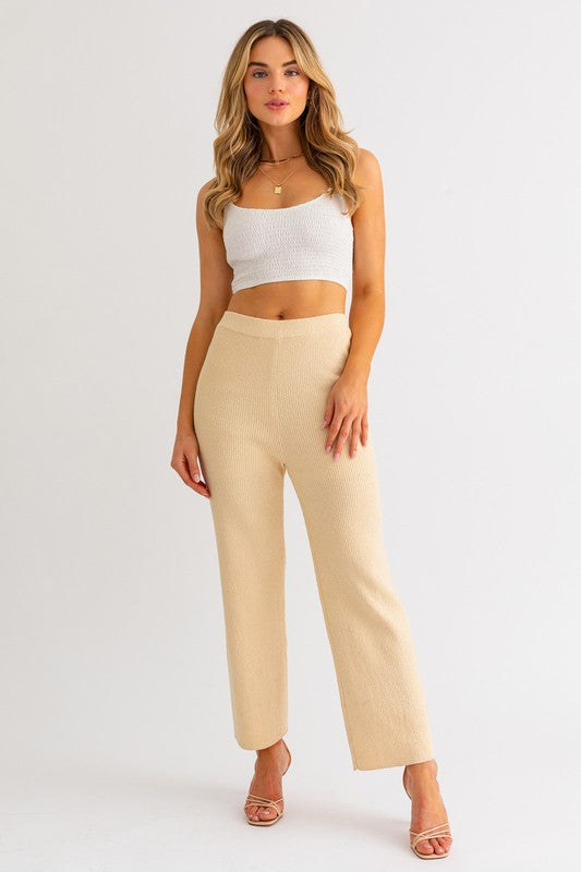 Local Charm Cropped Knit Pants - Final Sale