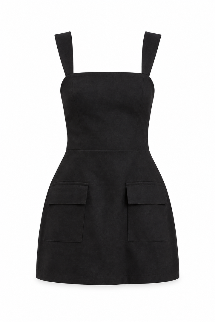 Shopping On Via Condotti Linen Mini Dress