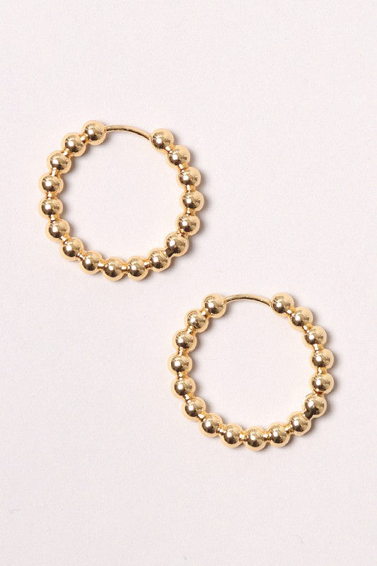 Mini Bubble Hoop Earrings