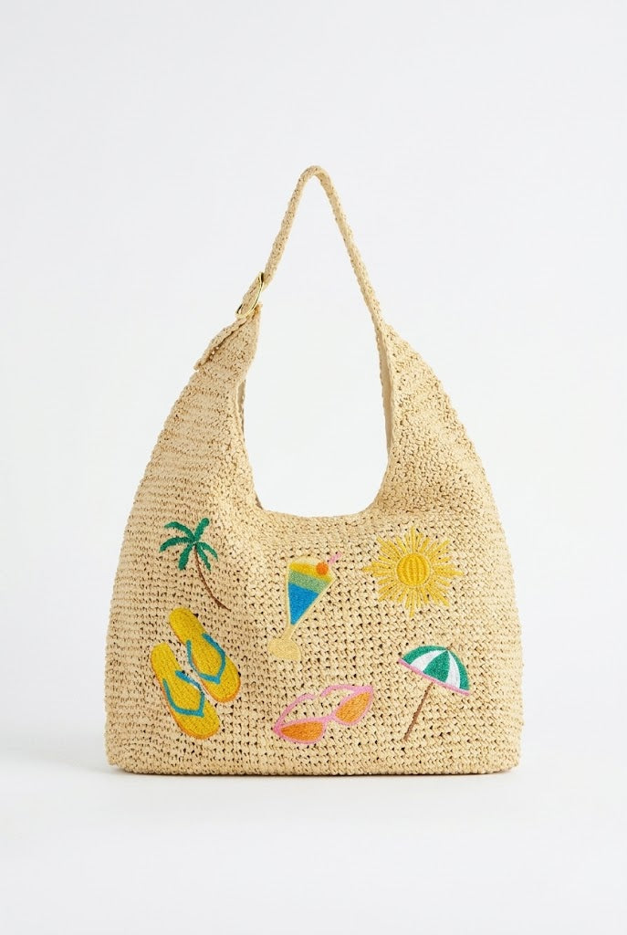 Cabana Icon Straw Tote Bag