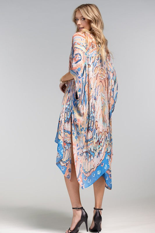 Sapphire Bay Open Front Kimono