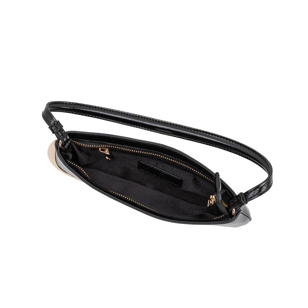 Melie Bianco Sade Black Shoulder Bag