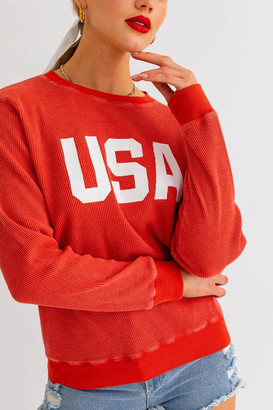 USA Thermal Pullover