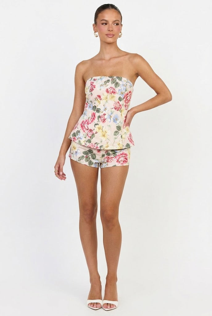 Sunday Garden Strapless Top