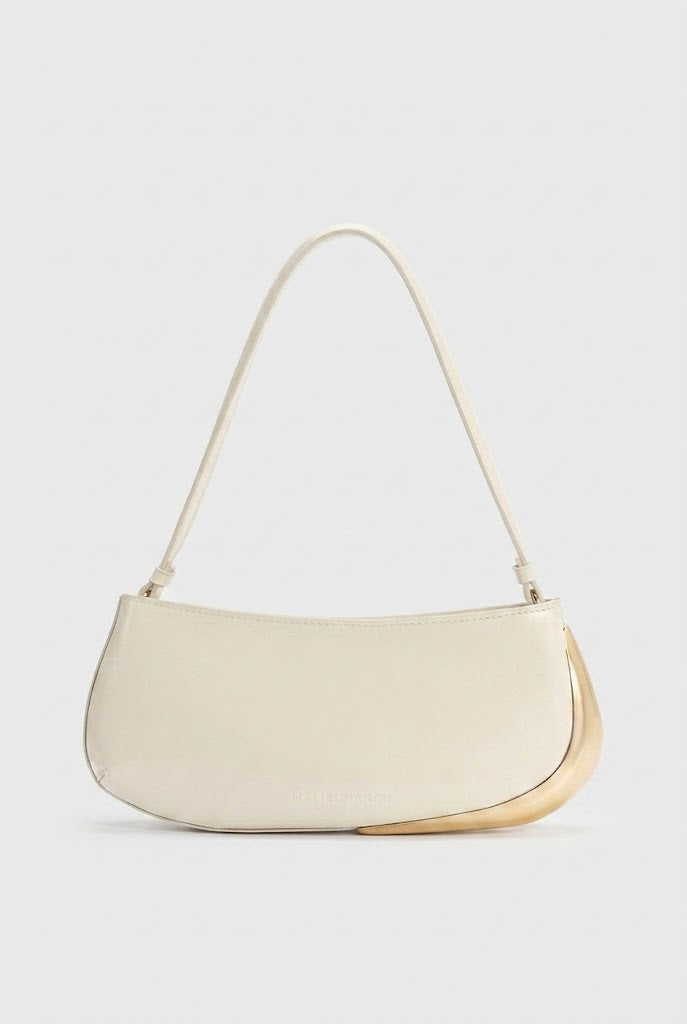 Melie Bianco Sade Ivory Shoulder Bag