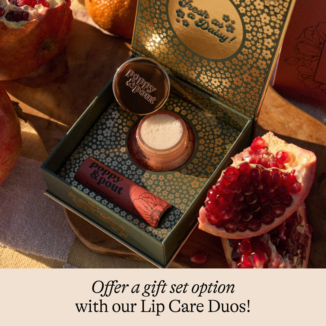 Poppy & Pout Pomegranate Peach Lip Scrub