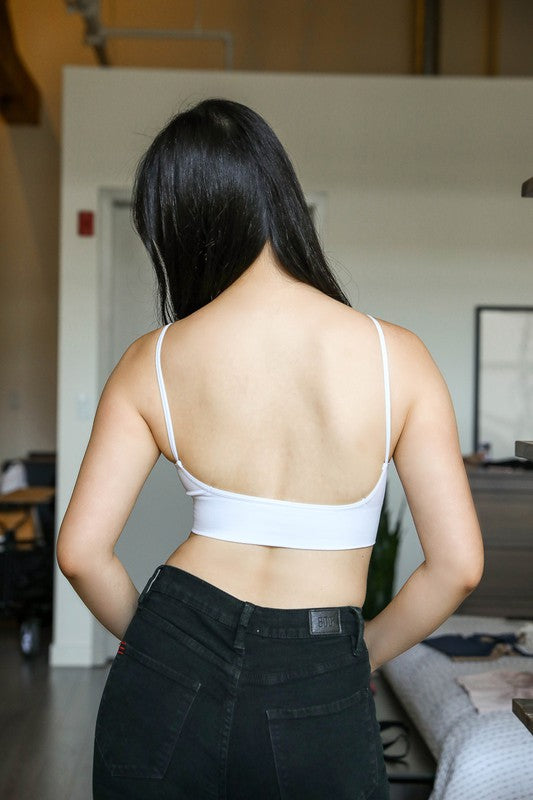 Seamless Low Back Bralette Top