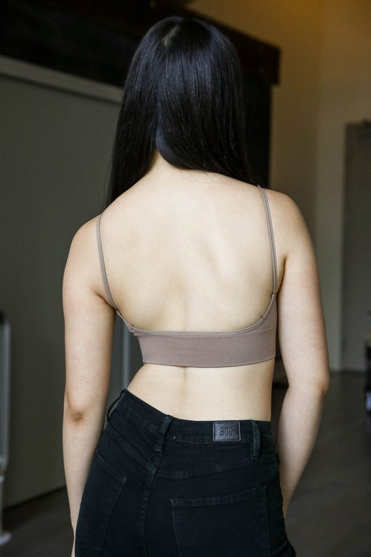 Seamless Low Back Bralette Top