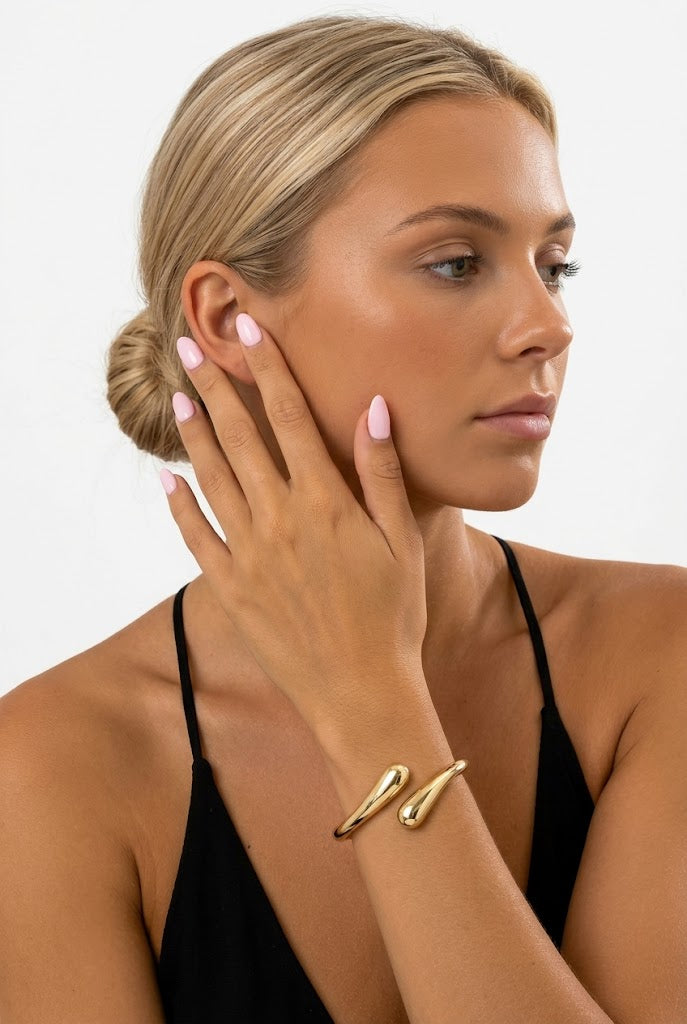 Sculpted Wrap Bangle Bracelet