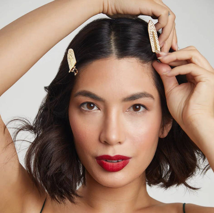 KITSCH Holiday Rhinestone Creaseless Clips Set