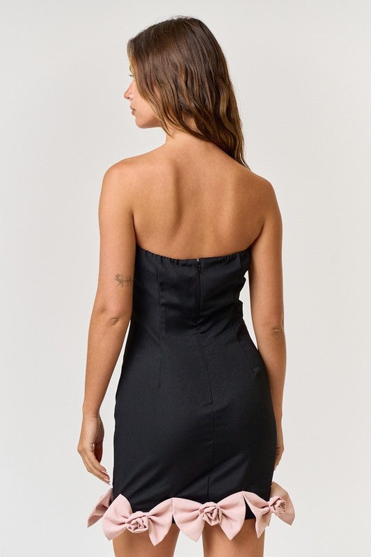 Center Stage Bow Mini Dress