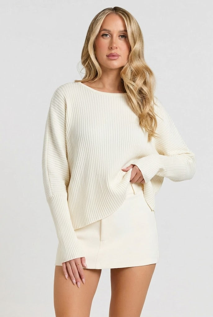 Cozy Intentions Ribbed Sweater