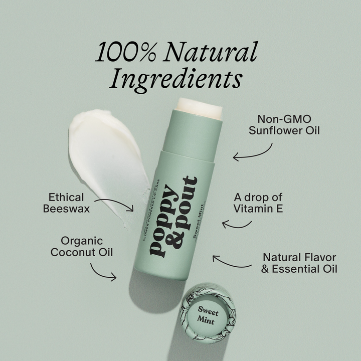 Poppy & Pout Sweet Mint Lip Balm