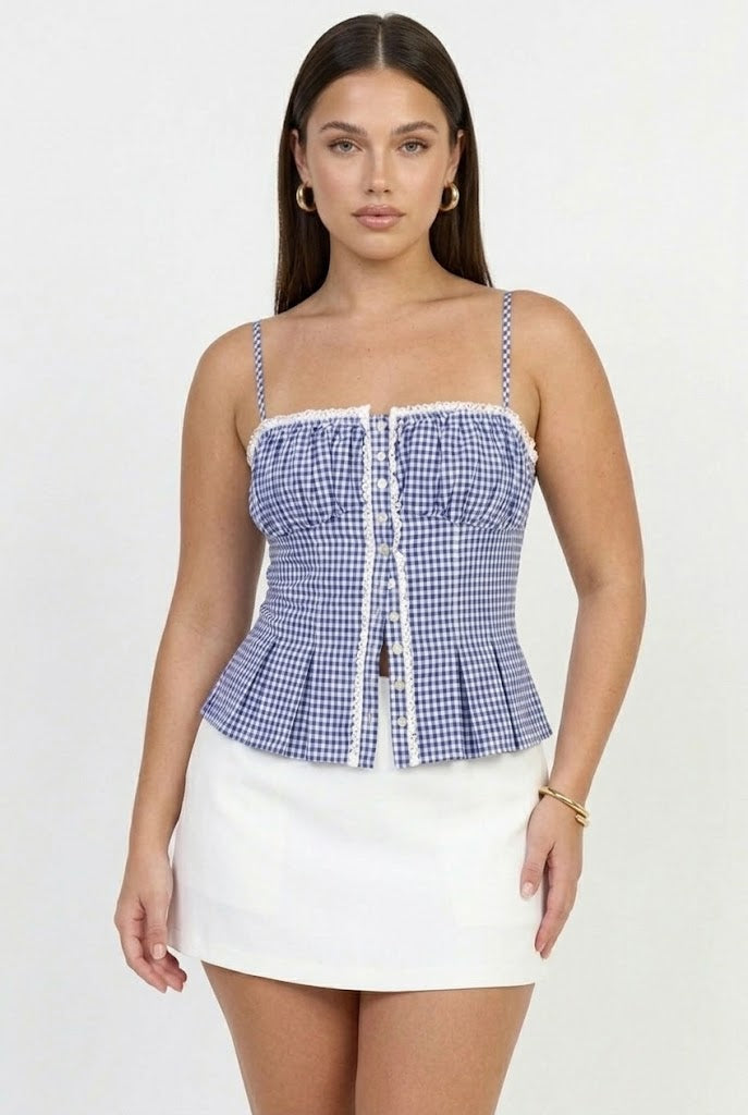 Mason Jar Gingham Top