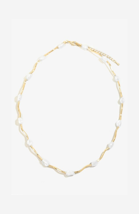Waveform Pearl Necklace