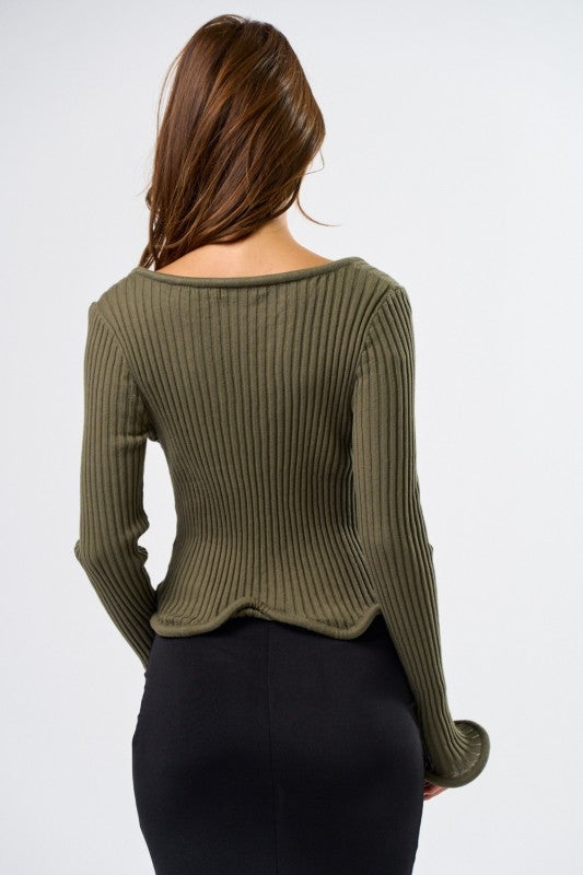 Desert Muse Ruffle Hem Top