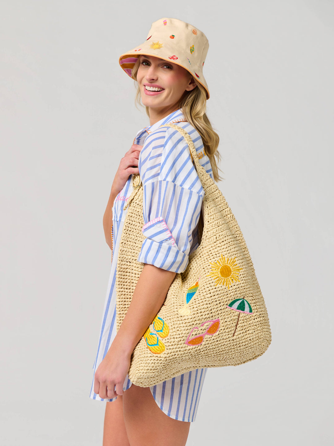 Cabana Icon Straw Tote Bag