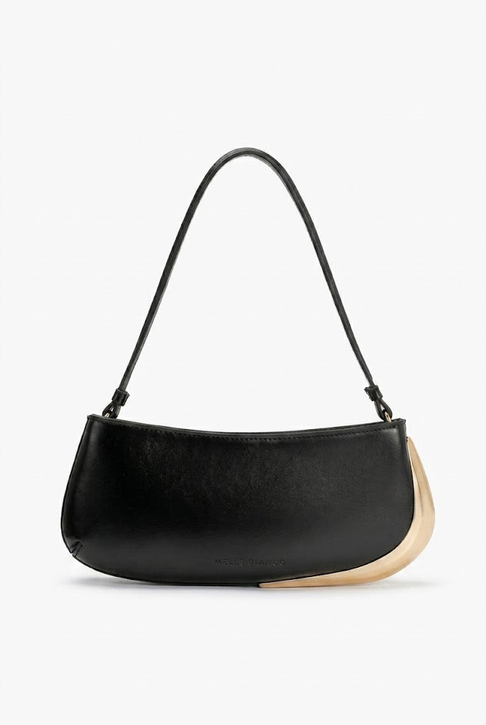 Melie Bianco Sade Black Shoulder Bag