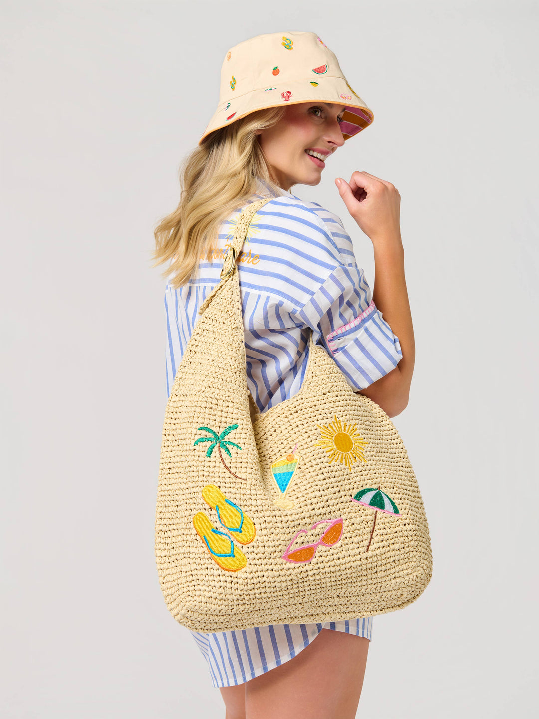 Cabana Icon Straw Tote Bag
