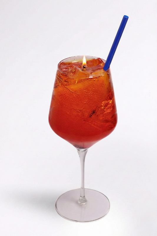 Aperol Spritz Candle