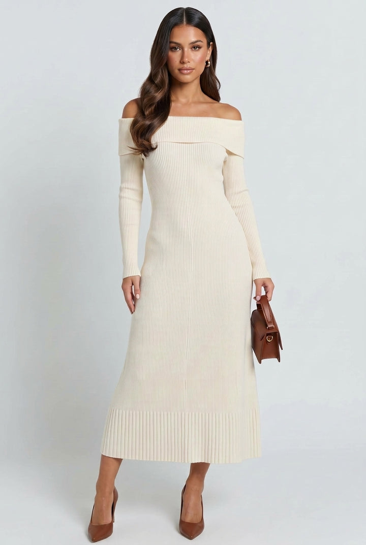 Autumn in Como Knit Midi Dress