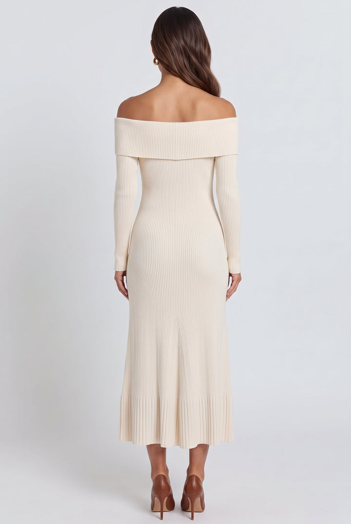 Autumn in Como Knit Midi Dress