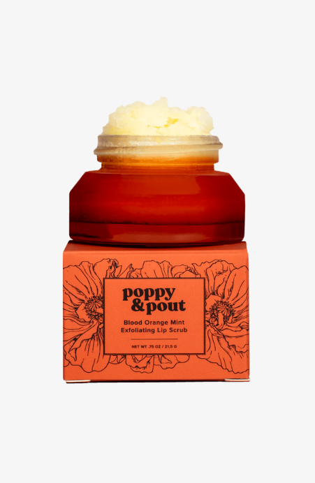 Poppy & Pout Blood Orange Mint Lip Scrub