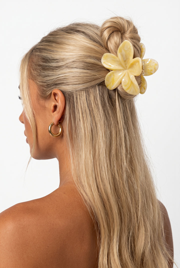 Butter Flower Hair Clip