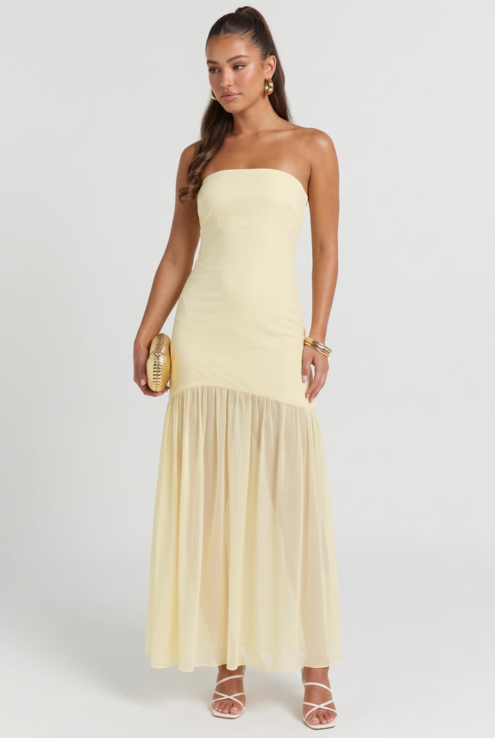 Buttercream Evening Maxi Dress