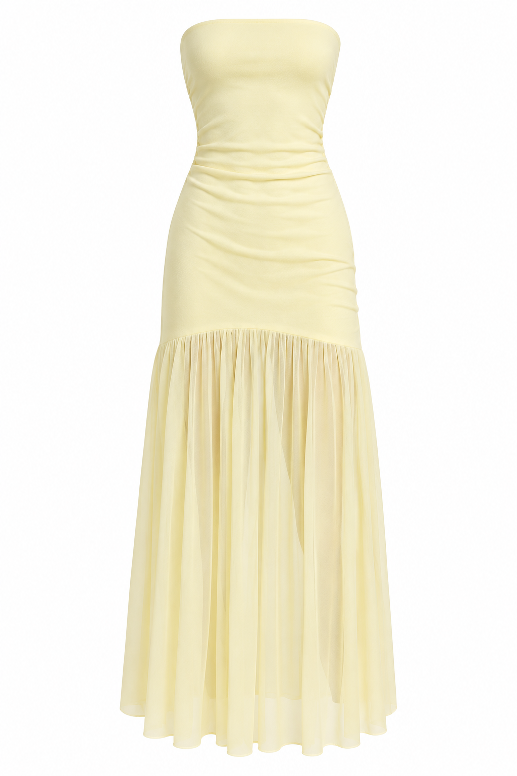 Buttercream Evening Maxi Dress