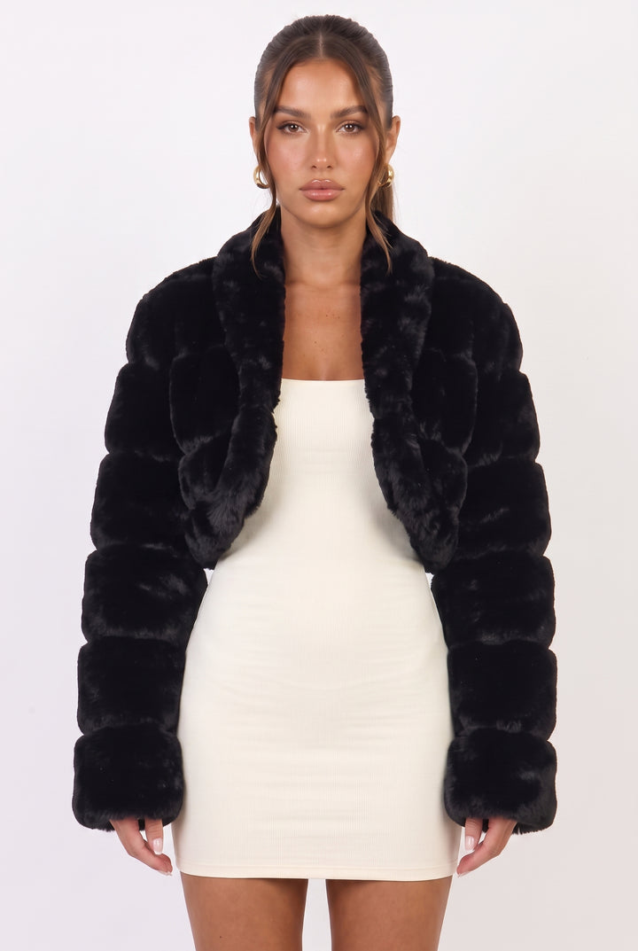 Noelle Faux Fur Bolero Jacket