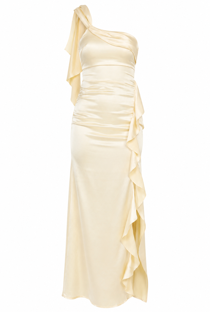 Carmel One-Shoulder Maxi Dress