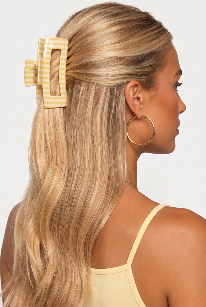Cabana Stripe Claw Clip