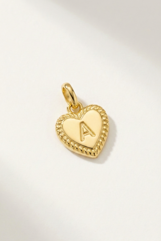 Initial Heart Charm