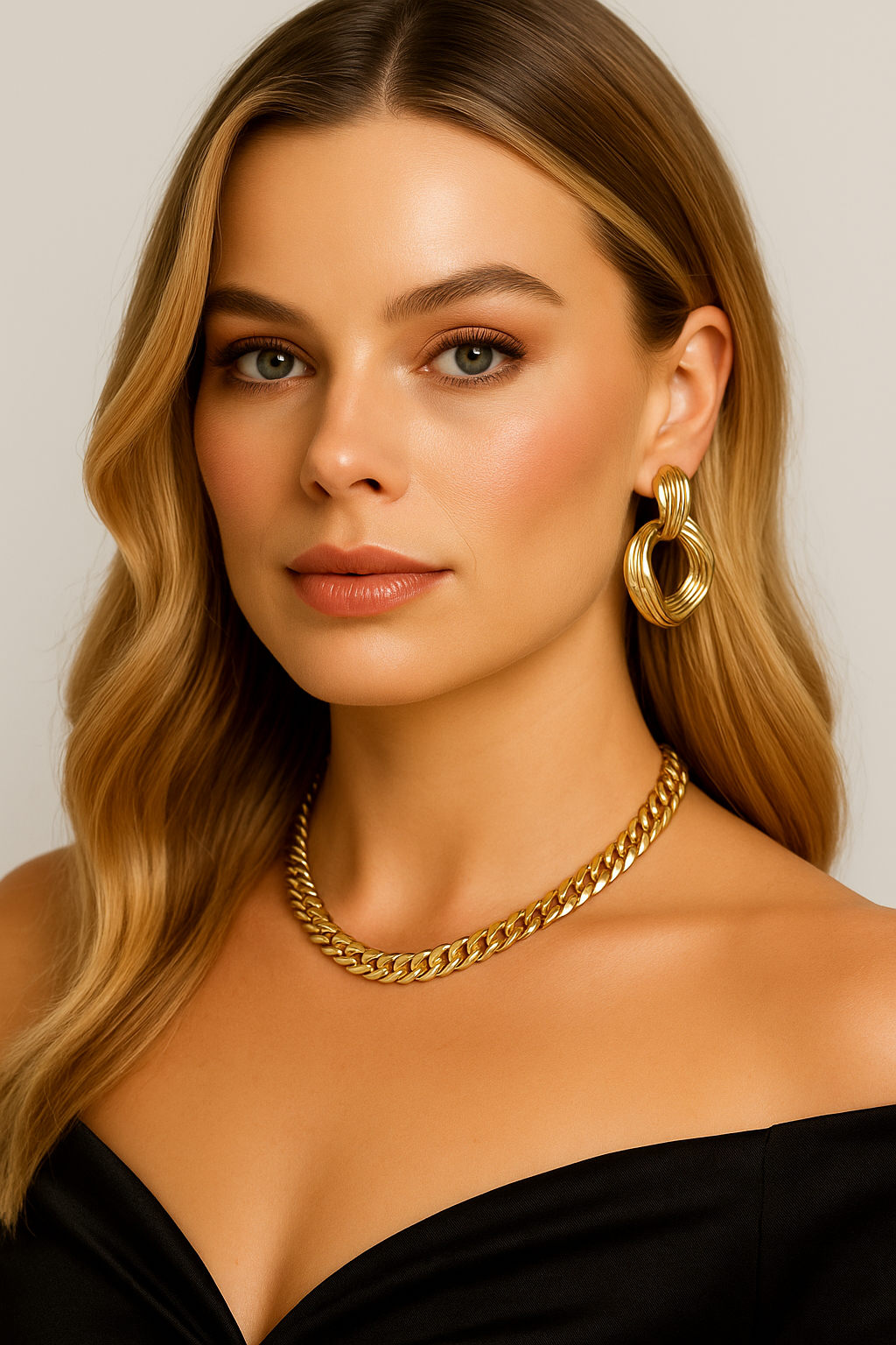 Knox Curb Chain Choker Necklace