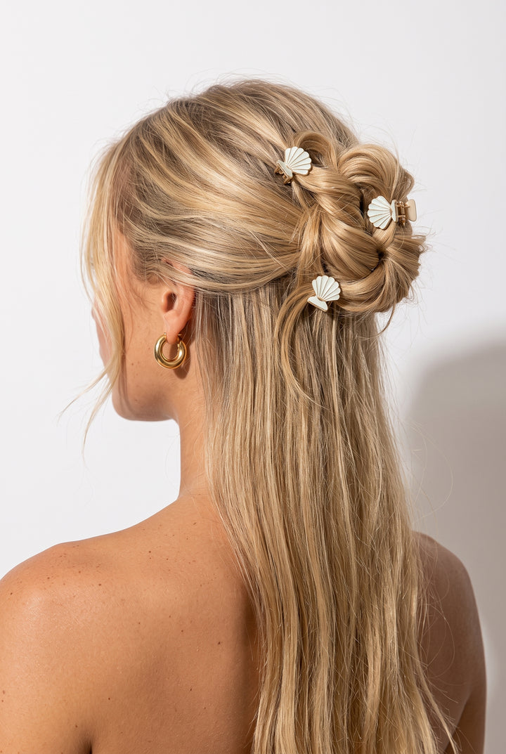 Clam Shell Hair Clip Set