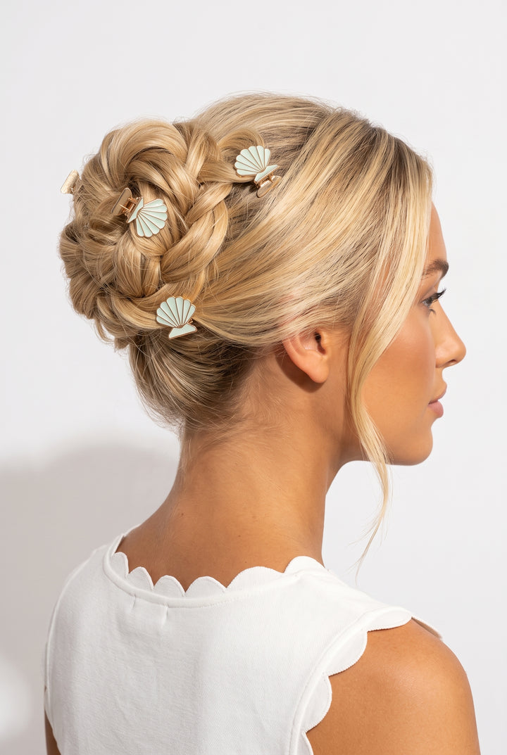 Clam Shell Hair Clip Set
